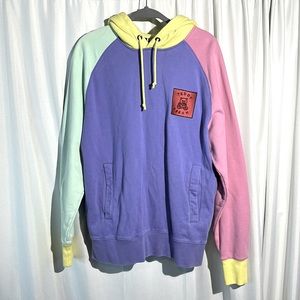 Teddy Fresh Color Block Hoodie Size Small Preloved